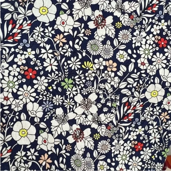 NWT J. Crew Liberty Fabrics June Meadow Floral Navy  Spaghetti Strap Midi Dress - Picture 8 of 10